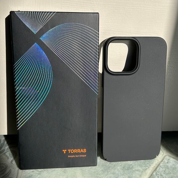 New Torras Black Magnetic iPhone 13 Pro Max Cell Phone Case - Picture 1 of 11